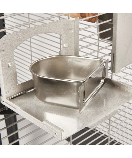 Rainforest Cages Stainless Steel D Bowl Medium For Dakota, Ecuador, Bolivia & Santa Marta Cages